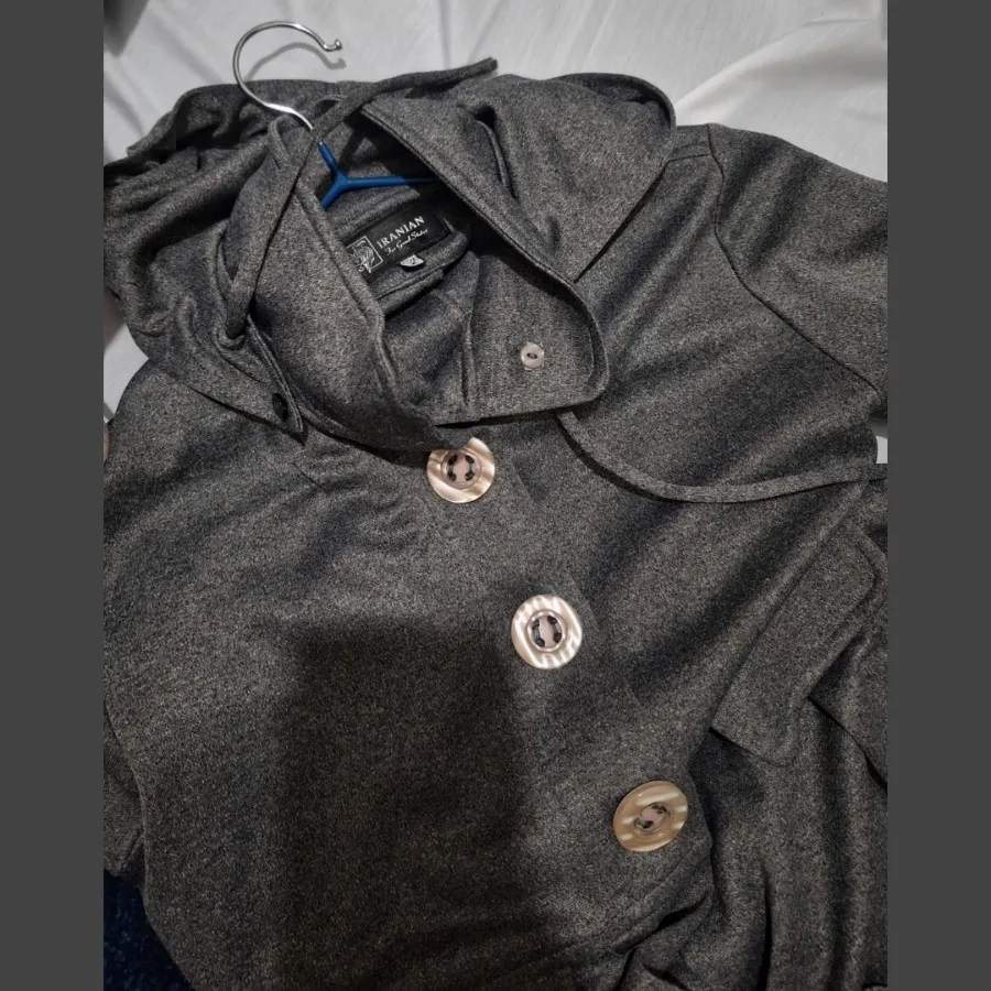 مانتو پاییزه کلاه دار