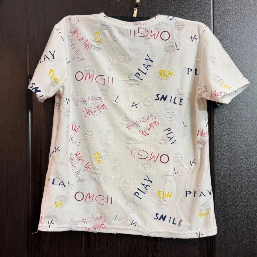 تیشرت خارجی نخی کاملا نو