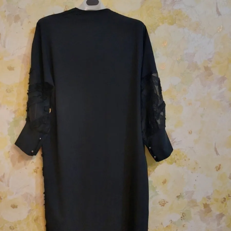 مانتو مشکی طلایی مجلسی