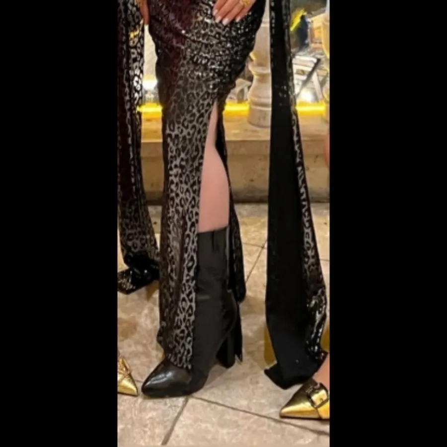 پیراهن مجلسی پلنگی