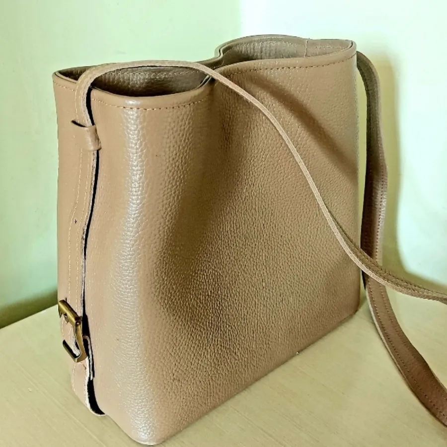 کیف چرم نسکافه ای