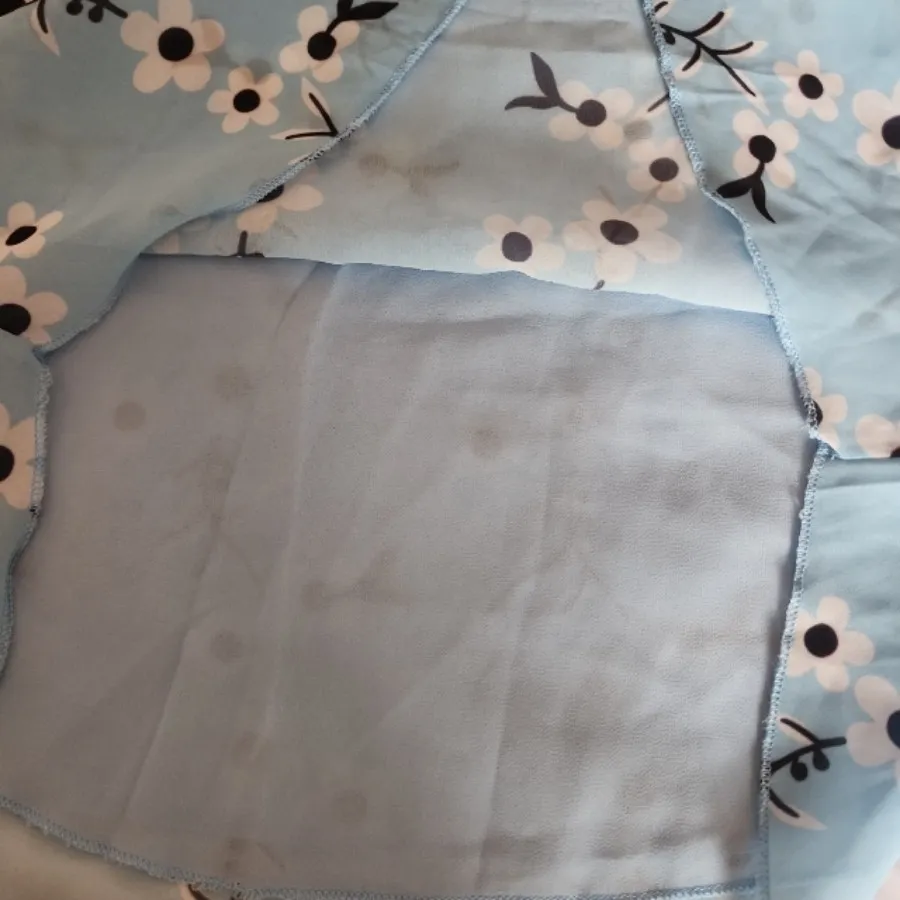 تاپ حریر آستردار فلورال