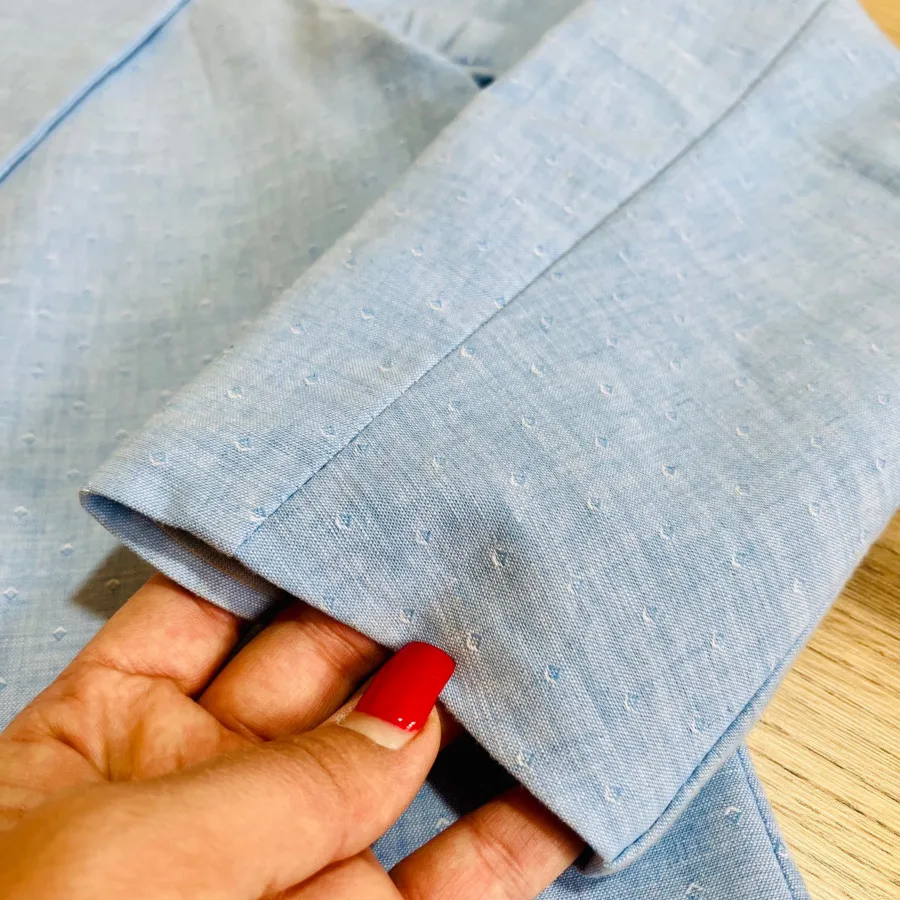 کت آبی آسمانی لینن