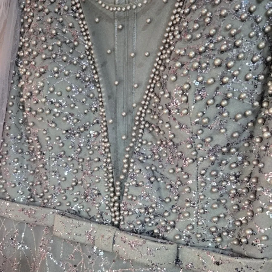 لباس مجلسی مروارید دوزی