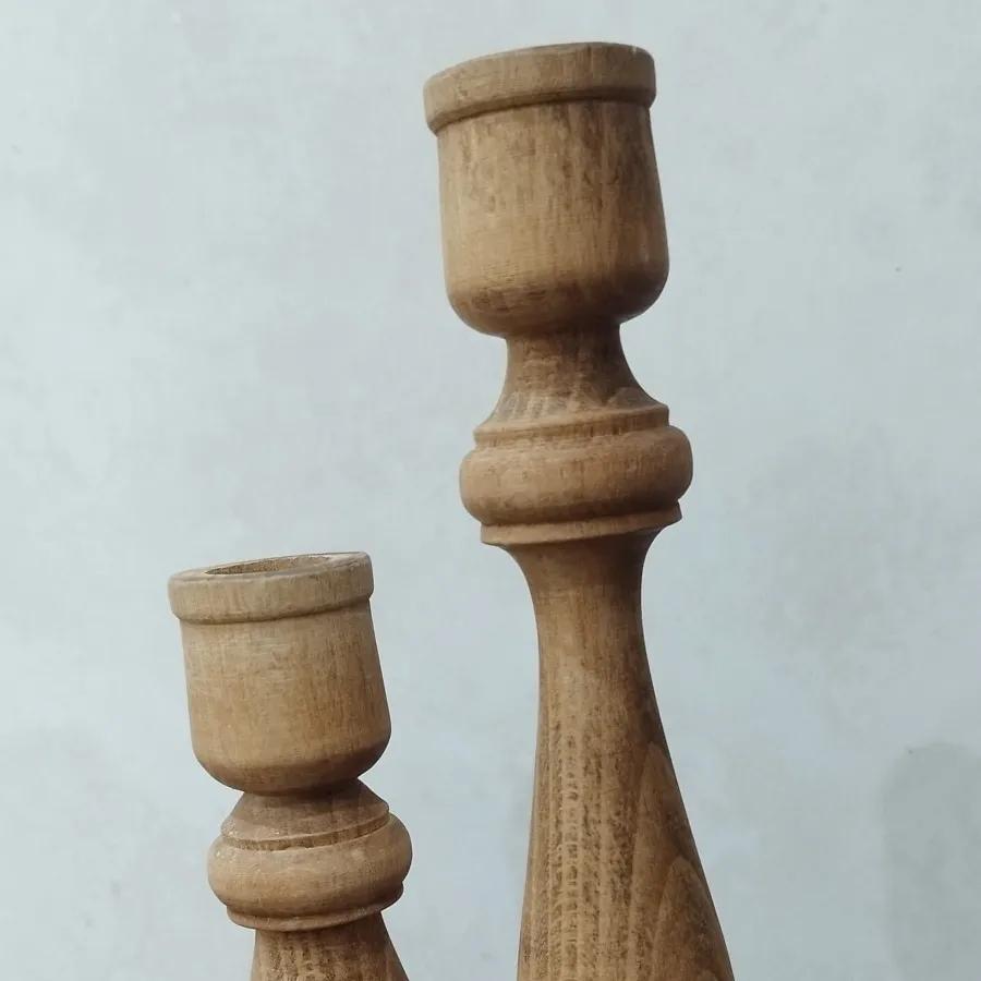 شمعدان چوبی