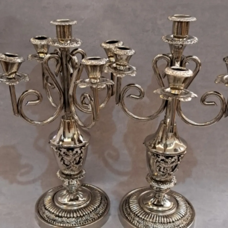 جفت شمعدان اروپایی 5 شاخه