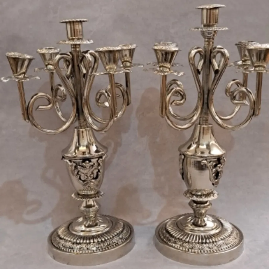 جفت شمعدان اروپایی 5 شاخه