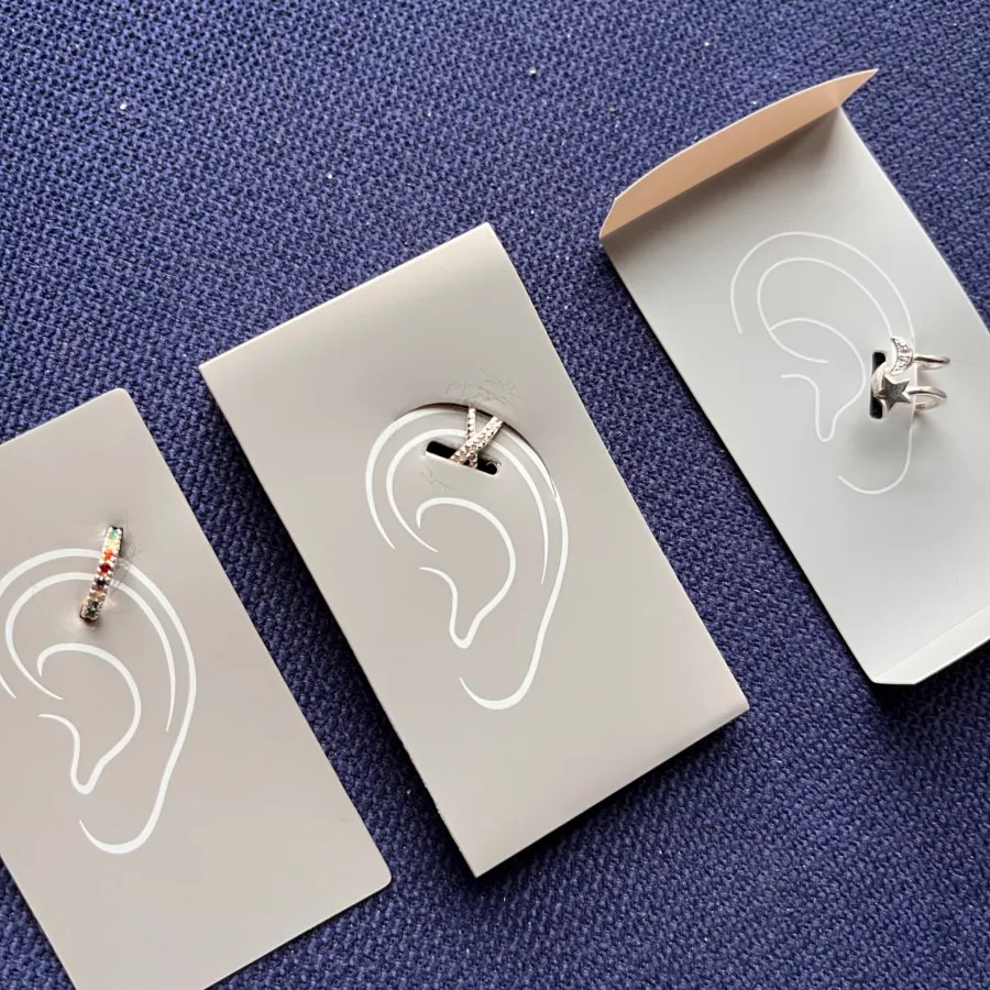 گوشواره ایرکاف نقره نگینی