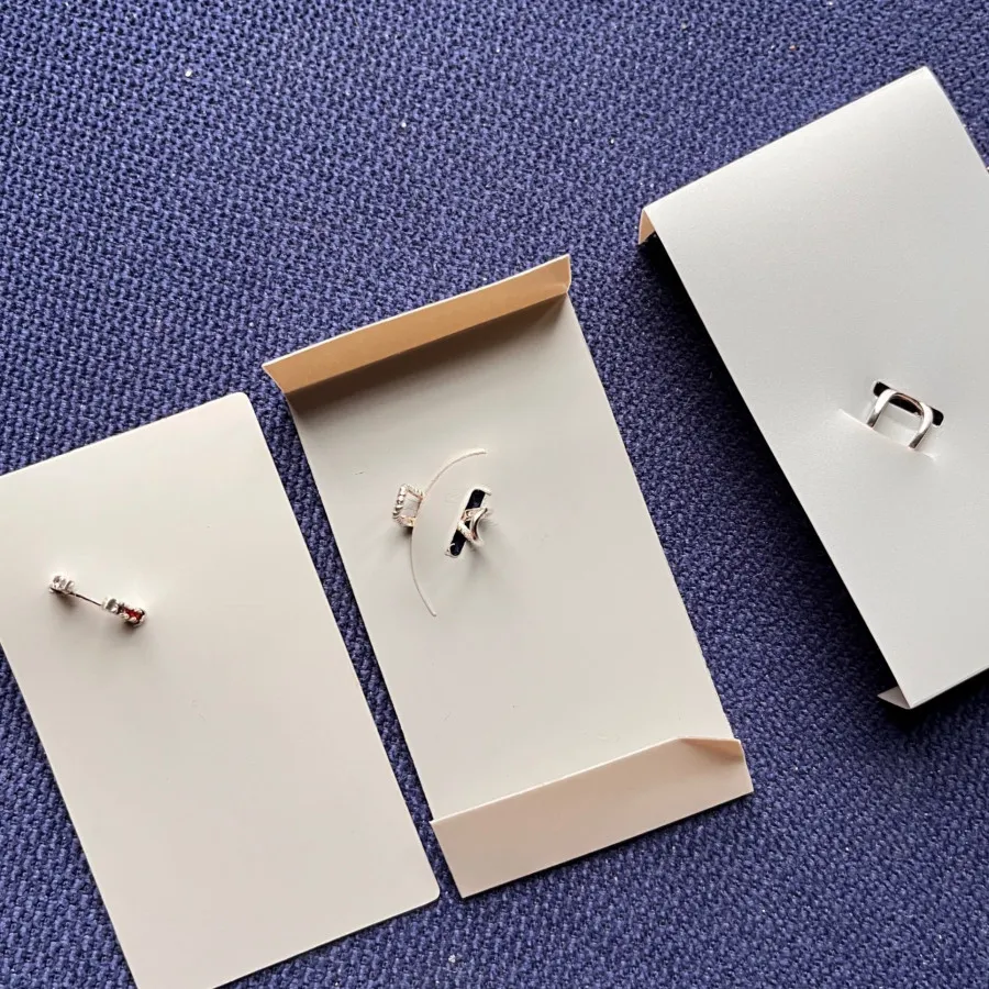 گوشواره ایرکاف نقره نگینی