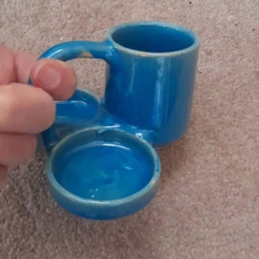 نمکدان سفالی قدیمی