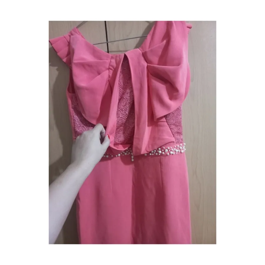 پیراهن مجلسی صورتی شیک