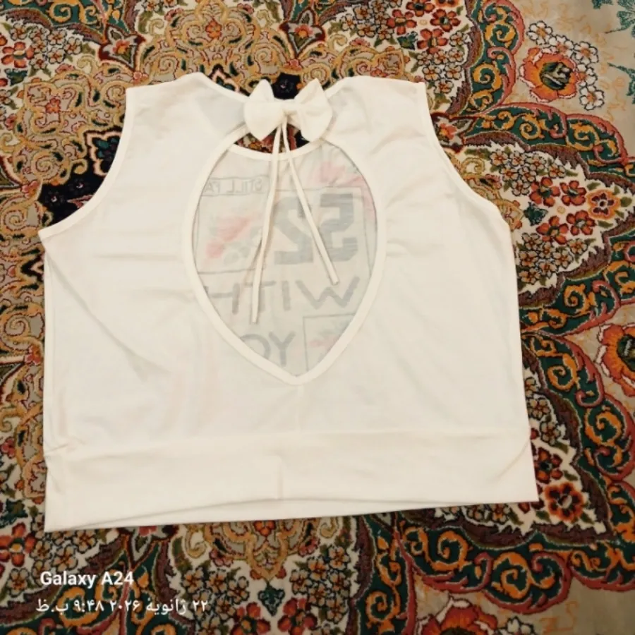 کراپ زنانه پشت باز