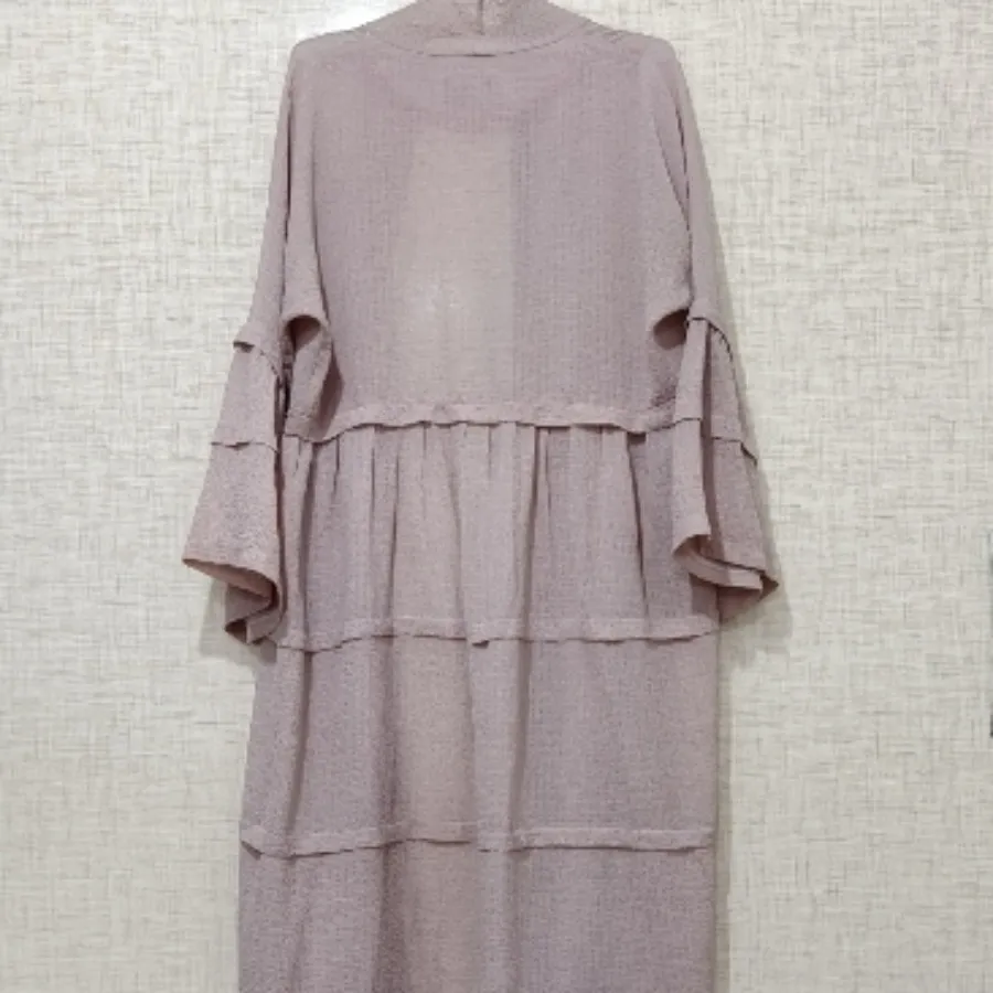 مانتو عبایی صورتی چرک