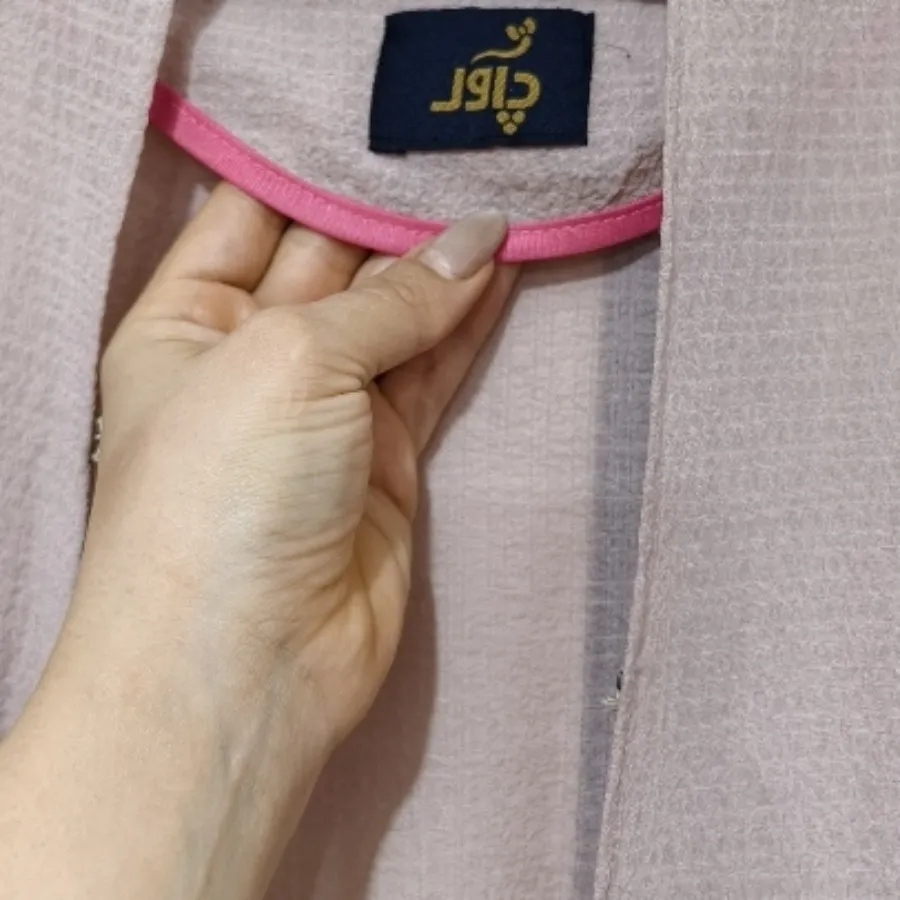 مانتو عبایی صورتی چرک