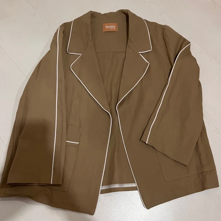 کت کوتاه کتان بدون آستر