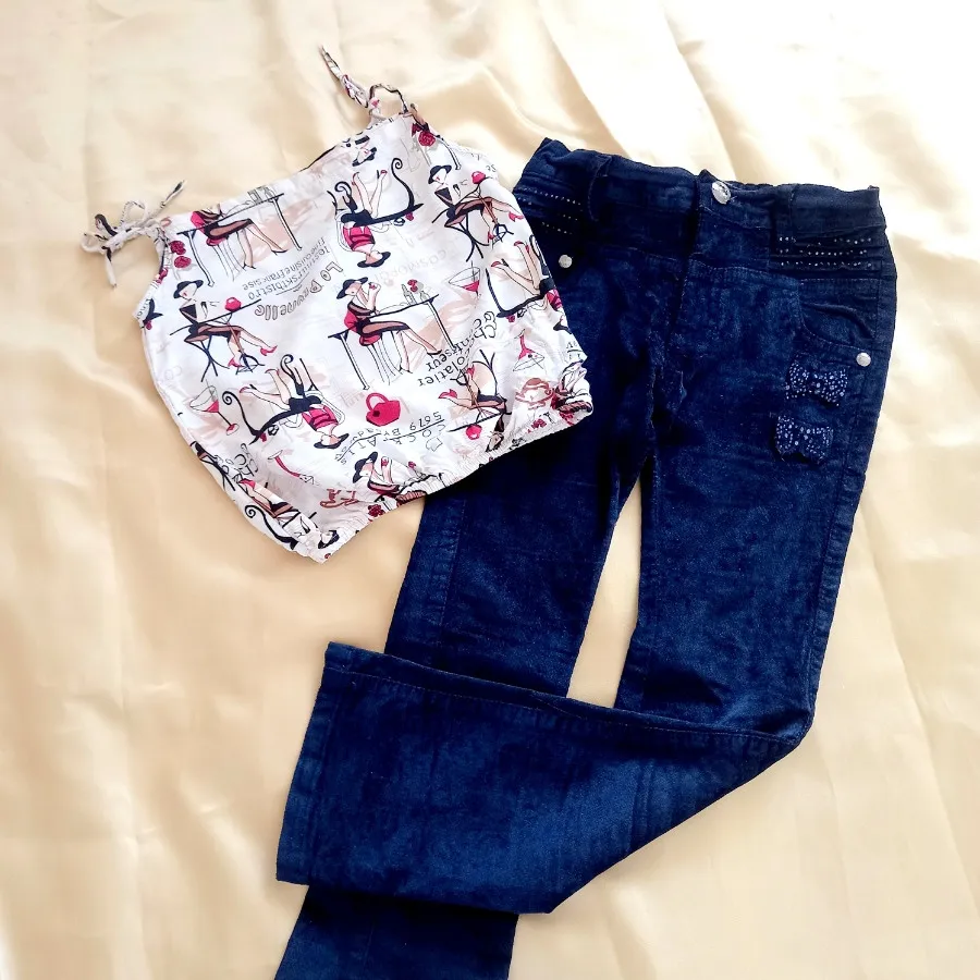 شلوار مخمل دخترانه