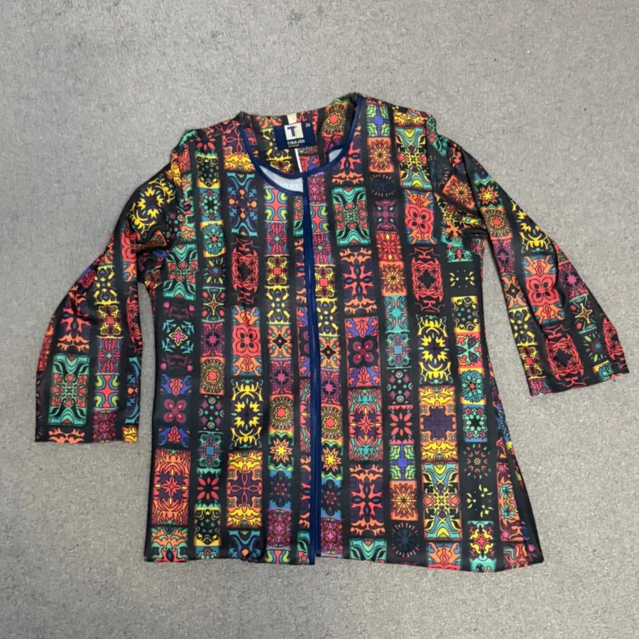 مانتوی تابستونی رنگارنگ