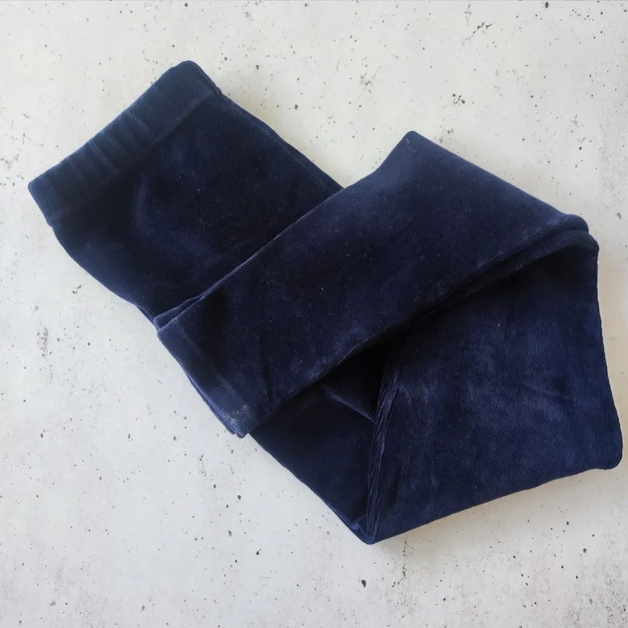 شلوار مخمل سورمه ای