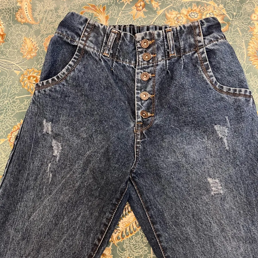 شلوار لی مام