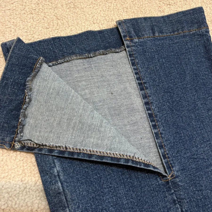 شلوار لی دمپا چاک