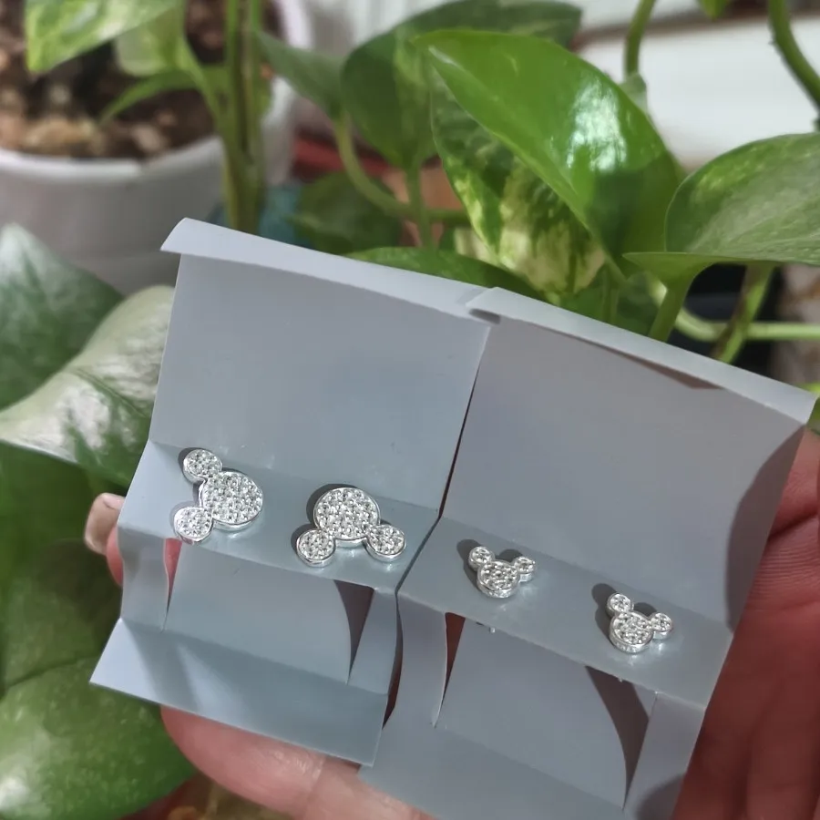 گوشواره نقره میکی موس