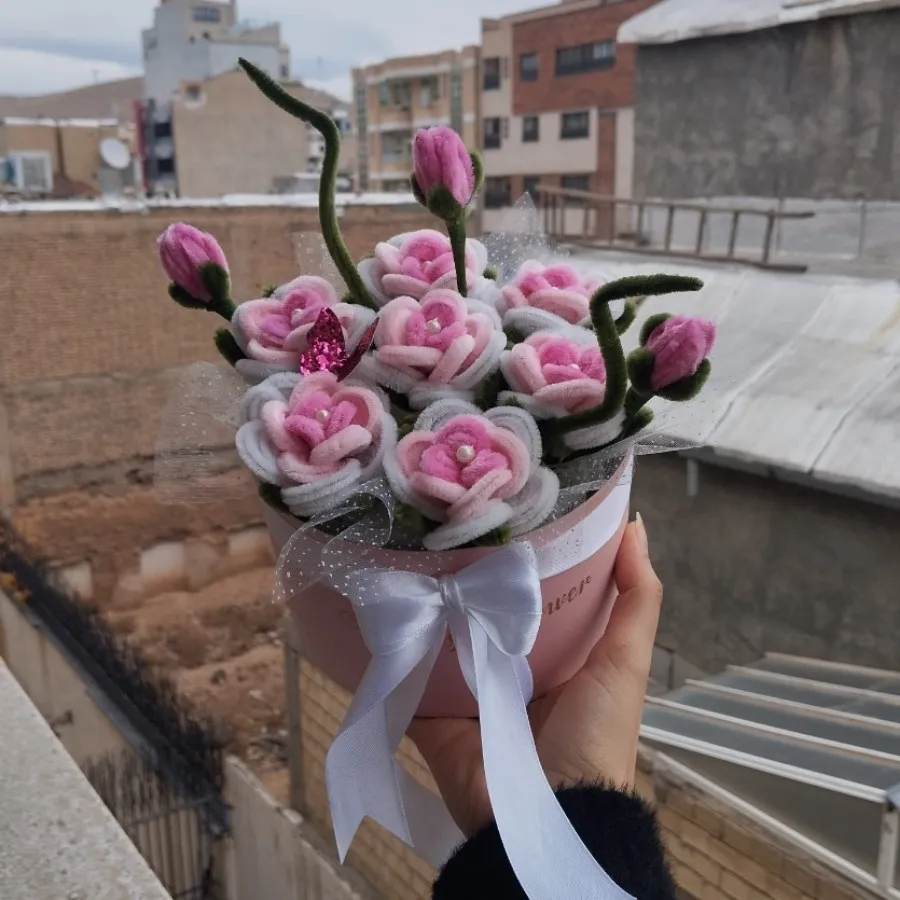 باکس گل صورتی