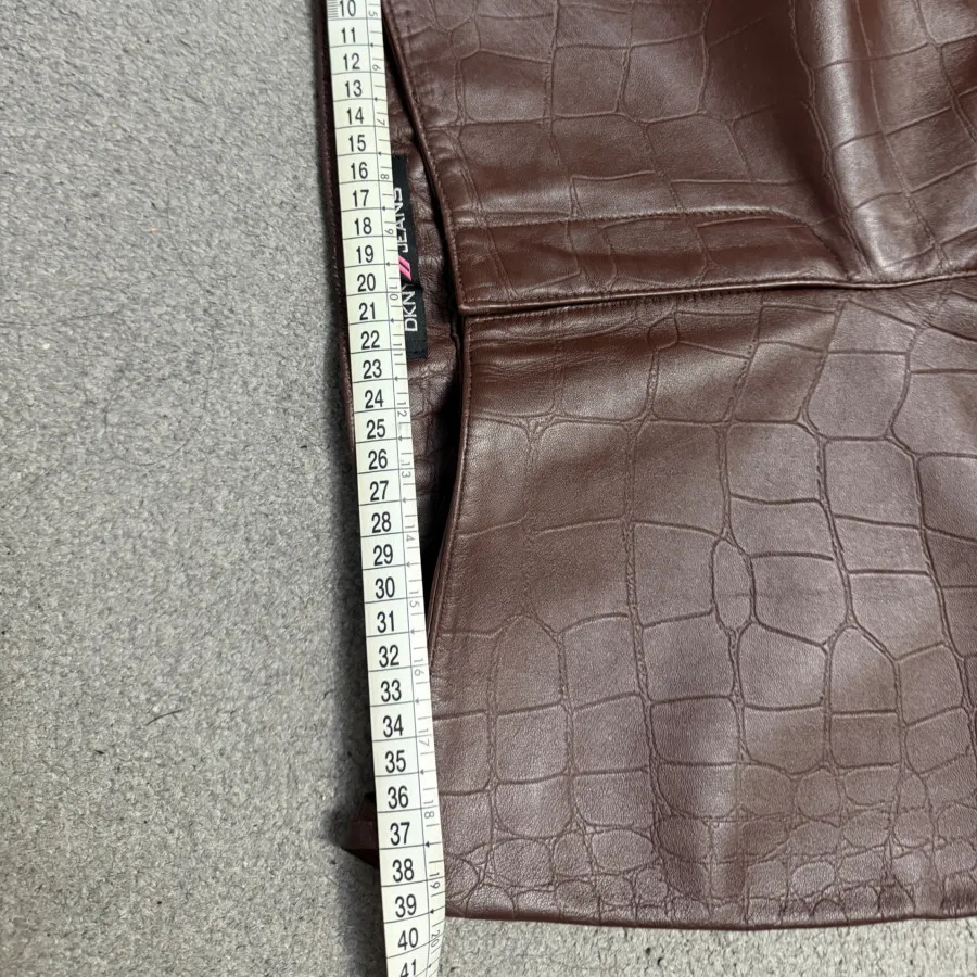 شلوار چرم اصل رنگ قهوه ای