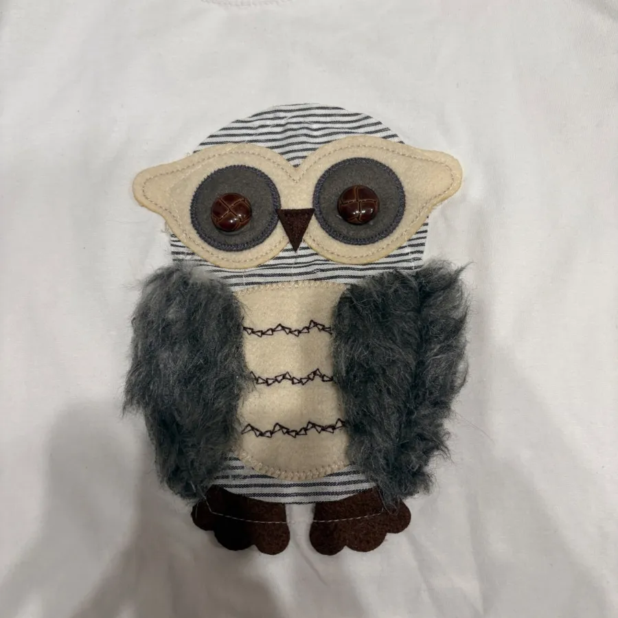 تیشرت سفید جغدی