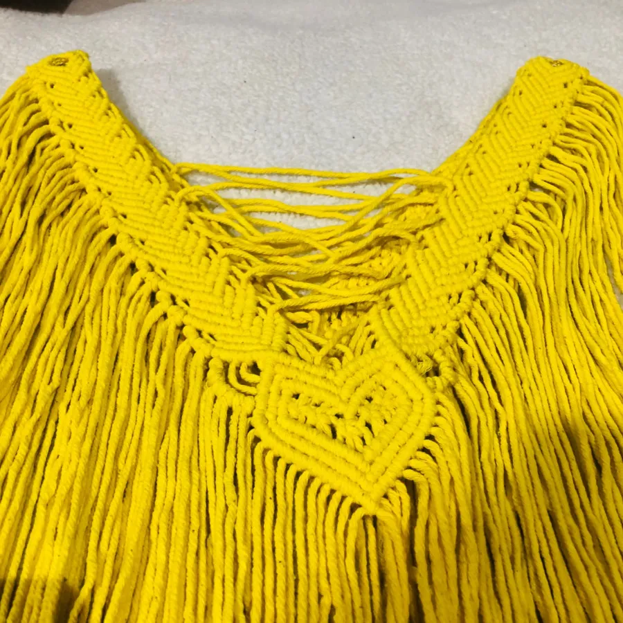 پیراهن مکرومه بوهو