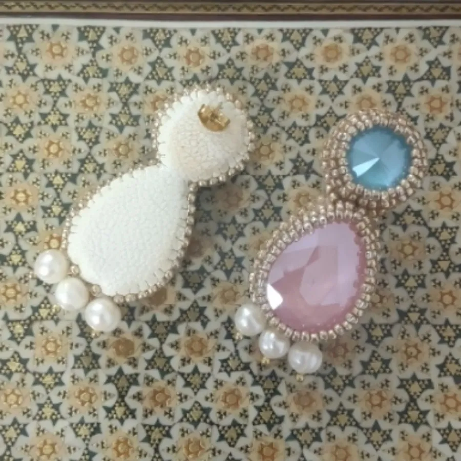 گوشواره دست ساز جواهری