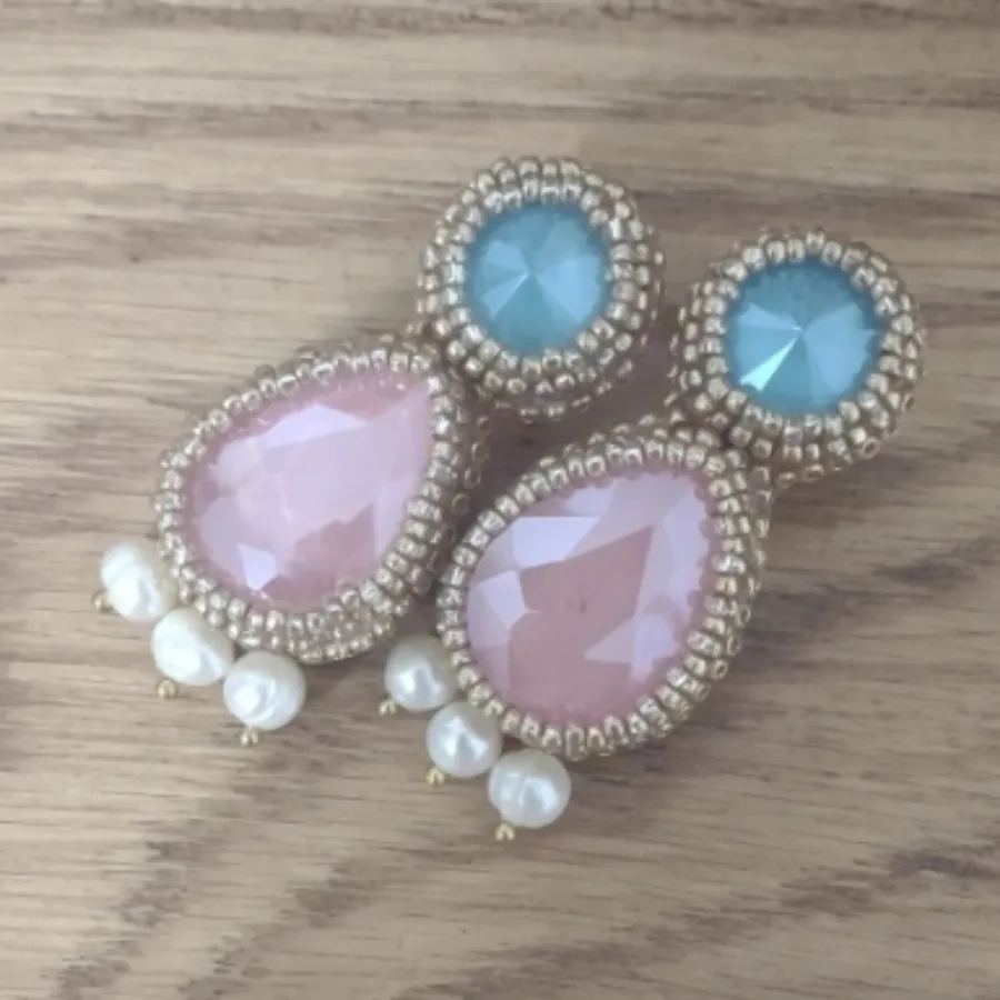 گوشواره دست ساز جواهری