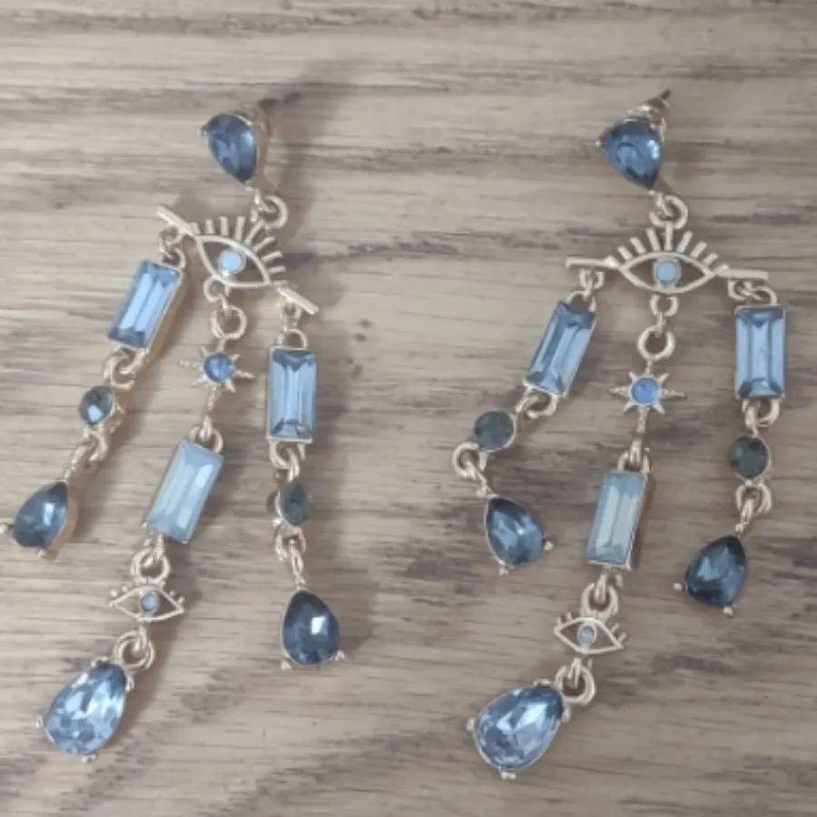 گوشواره بلند سنگی