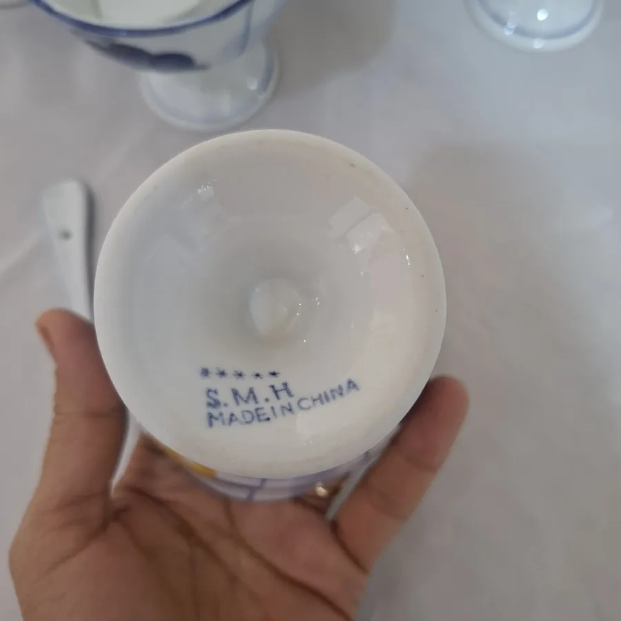 ظرف بستنی خوری گل پنبه ای