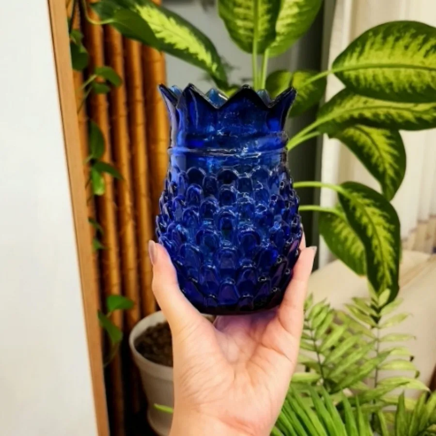 گلدون آبی رنگ ثابت