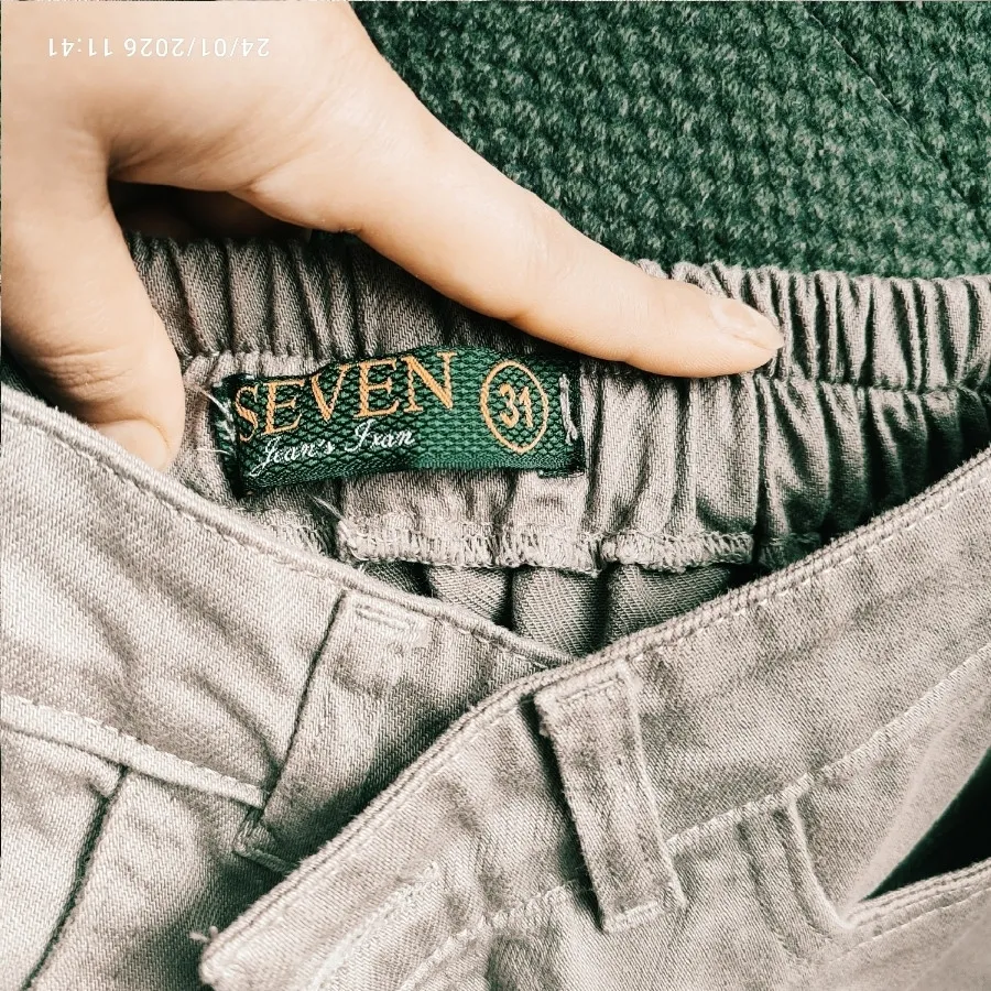 شلوارکارگوی سبزخیلی ملایم