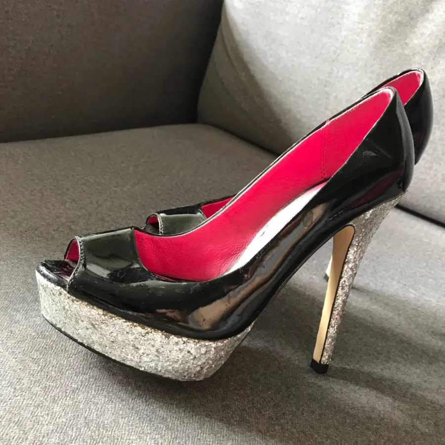 کفش ورنی پاشنه 12 سانت