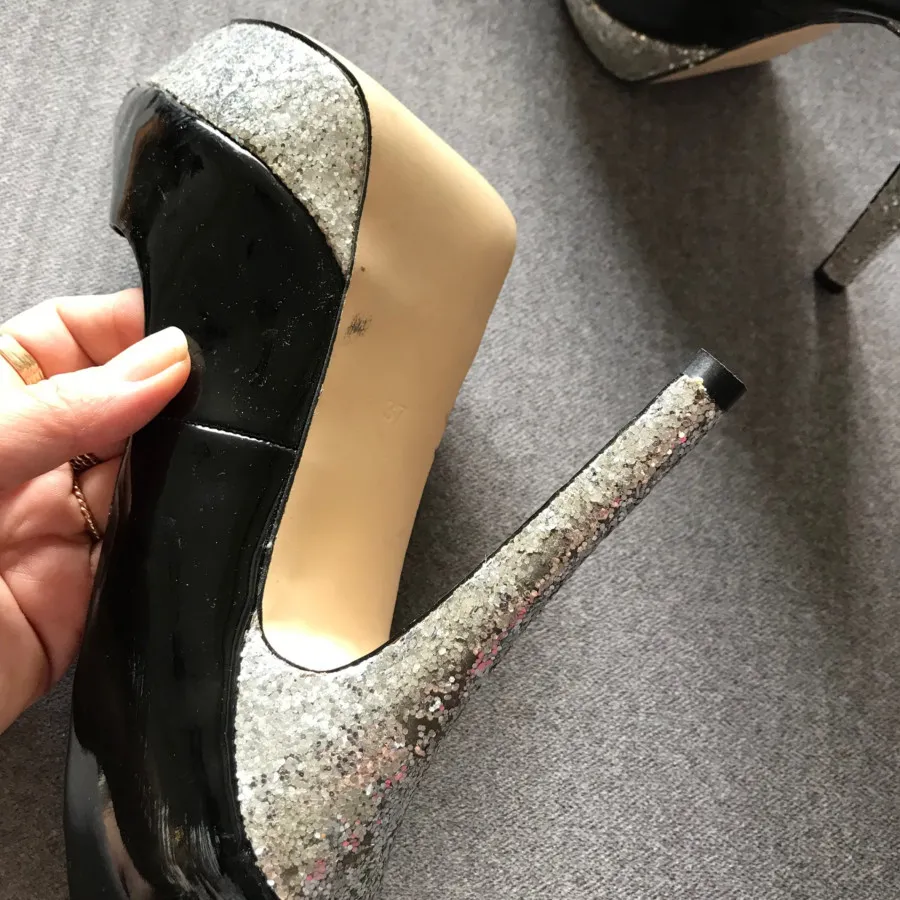 کفش ورنی پاشنه 12 سانت