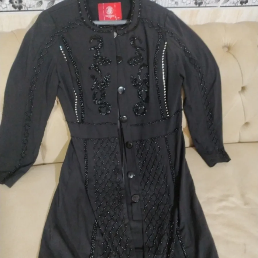 مانتو کرپ کار شده سایز 38