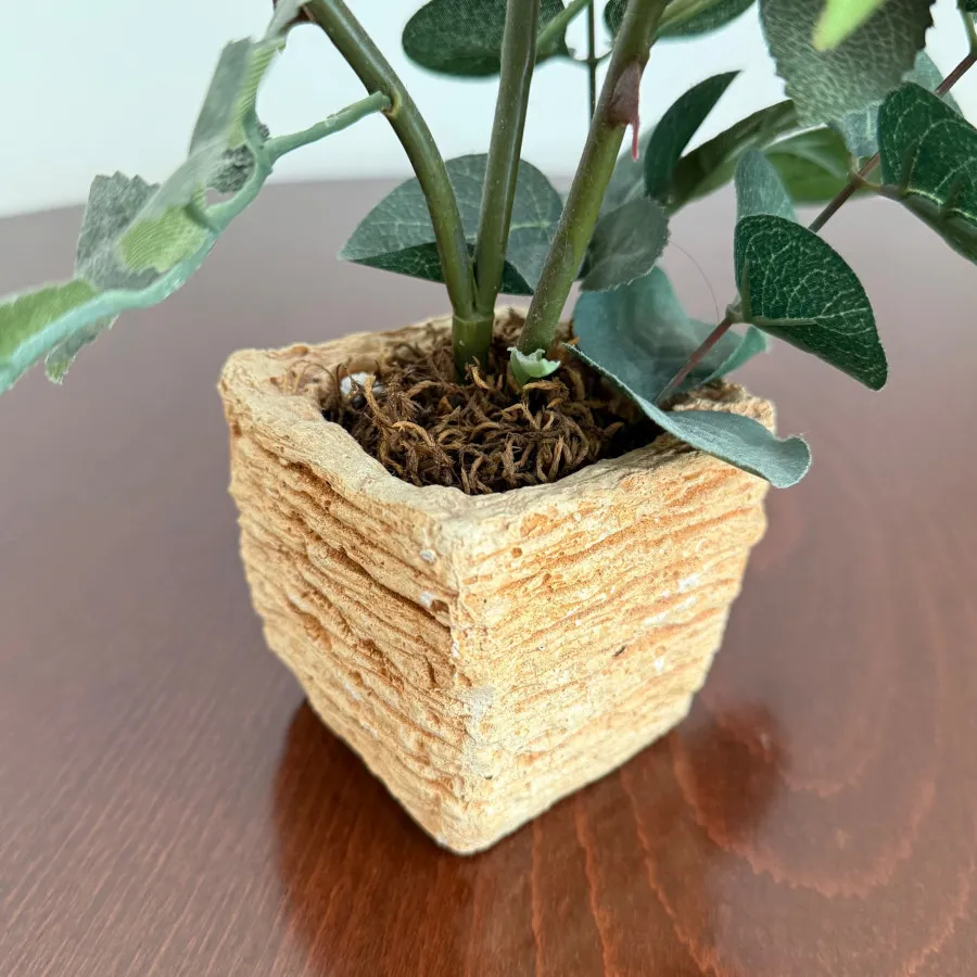 گلدان رز صورتی مصنوعی