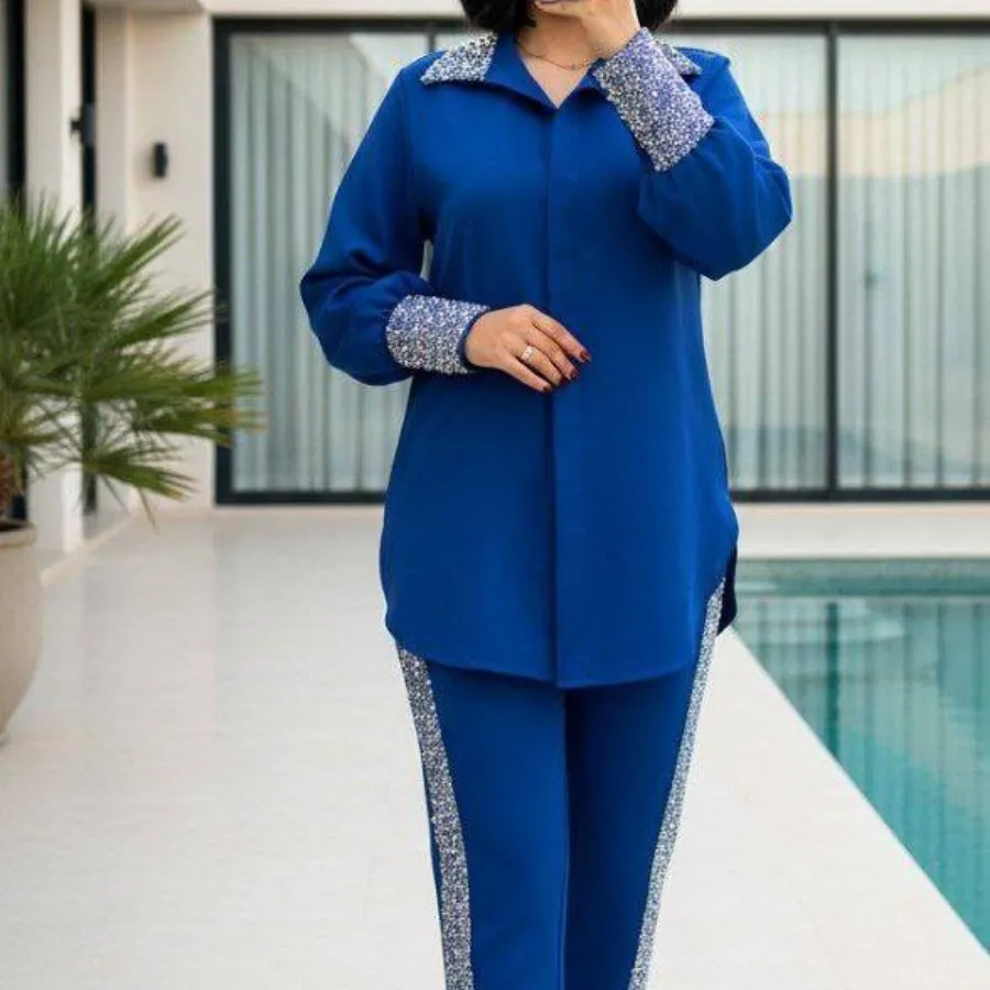 ست شومیزشلوارنگینی