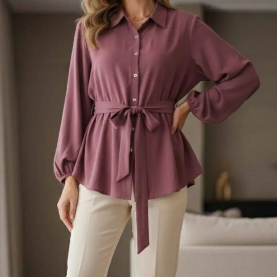 شومیز آستین پفی