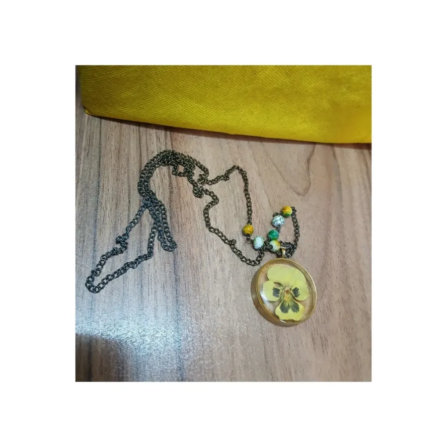 گردنبند آویز گل