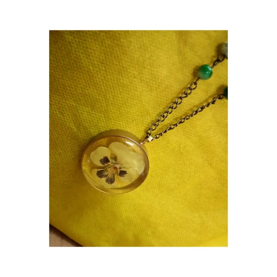 گردنبند آویز گل