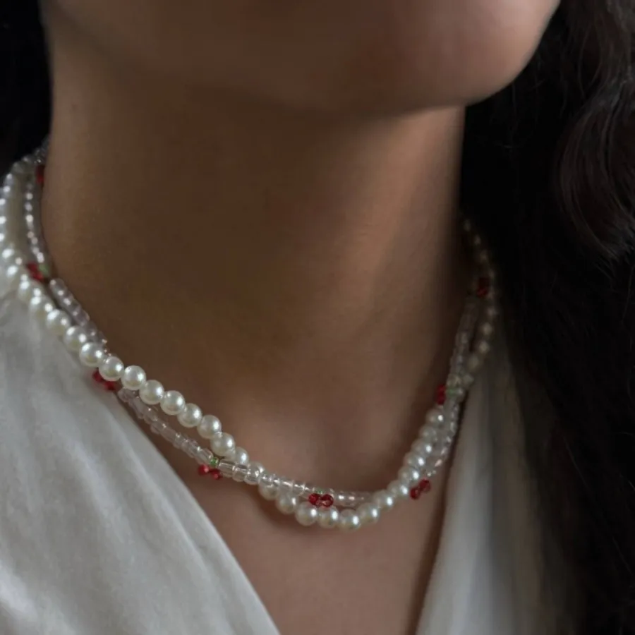 گردنبند دو لاین گیلاس مرو