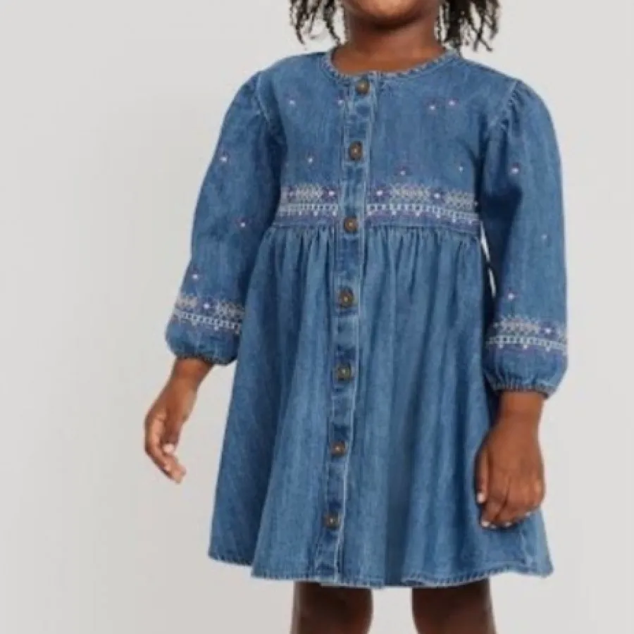 پیراهن جین گلدوزی GAP