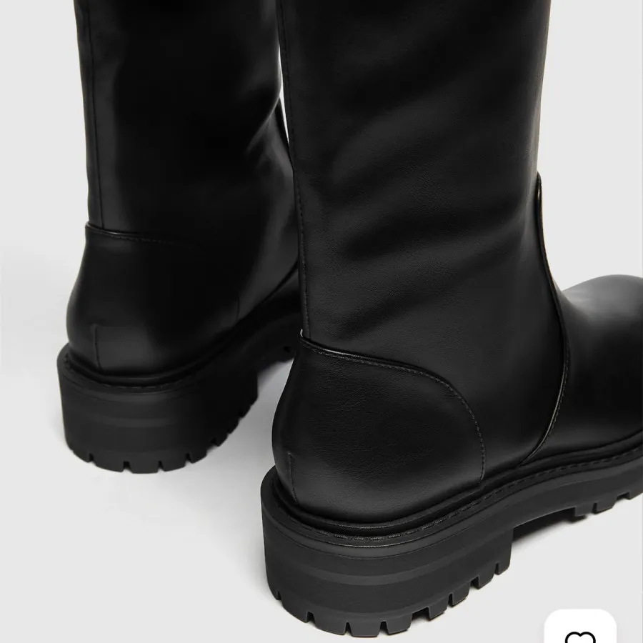 بوت بلند چرم مشکی