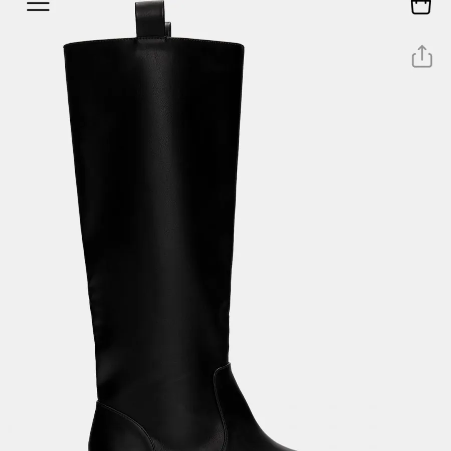 بوت بلند چرم مشکی