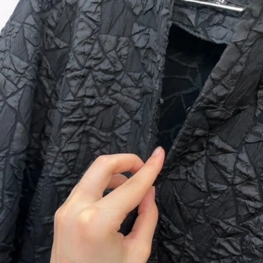 مانتو ژاکارد مشکی