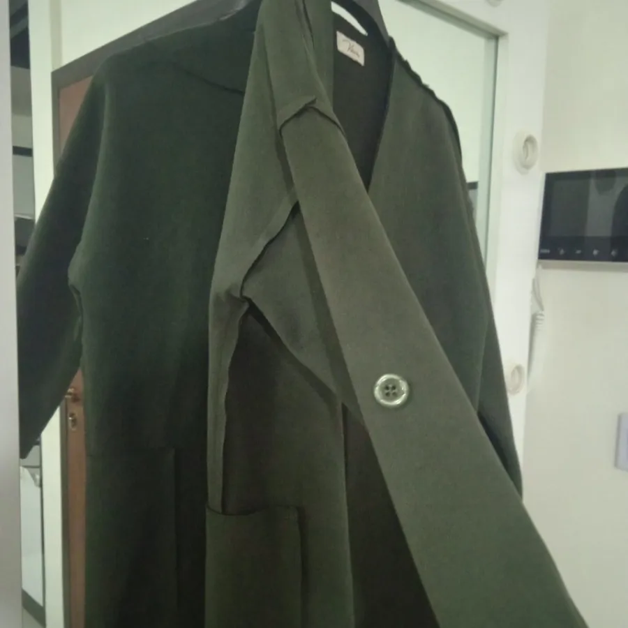 کت مخمل کشی سواری سبز