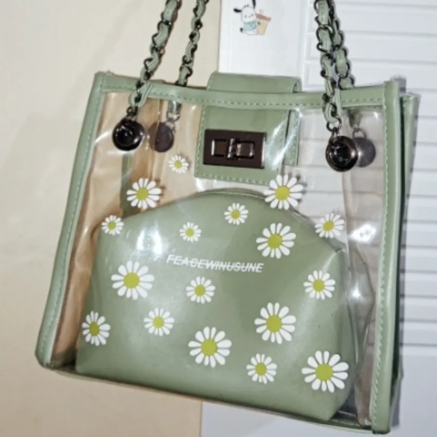 کیف بابونه ای شفاف